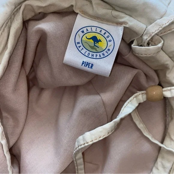 Wallaroo Unisex Beige Sun Hat 100% Cotton - Picture 6 of 9